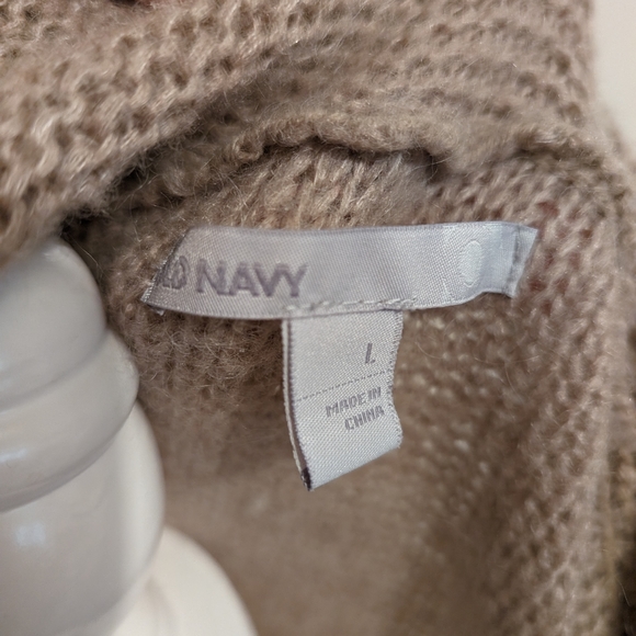 Old Navy large button cardigan tan duster - Picture 3 of 7